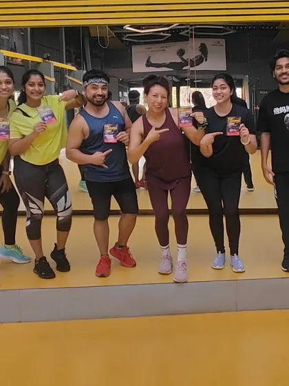 Pointing to their official training materials, this group is ready to start their instructor journey. My training provides you with all the necessary manuals and digital content to get started.