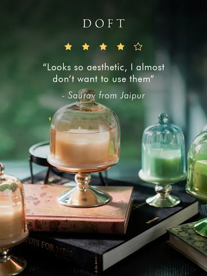 "Looks so aesthetic, I almost don't want to use them." I love hearing this from my customers. The Sundance Aura cloche candles are designed to be beautiful objects of decor, protecting the candle while adding a touch of vintage charm.