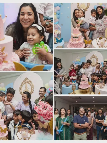 A summary of the key events. From the cake cutting ceremony to group photos with family and friends, I document all the important traditions of a birthday celebration.