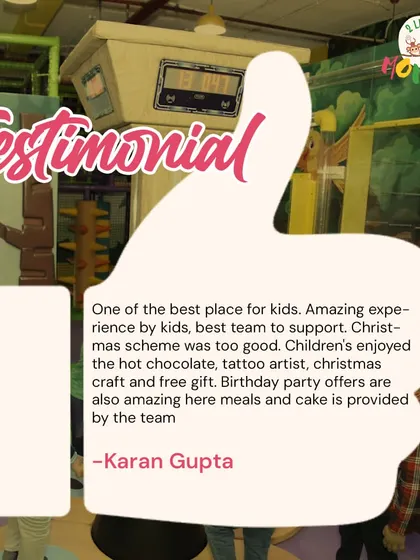 "One of the best places for kids." This review highlights our amazing team, fun Christmas events with hot chocolate and tattoo artists, and great birthday party packages.