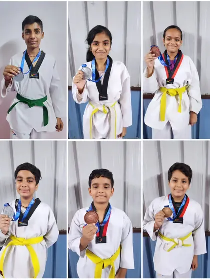 Our students with their silver and bronze medals. Consistent performance across various categories is a hallmark of our training system.
