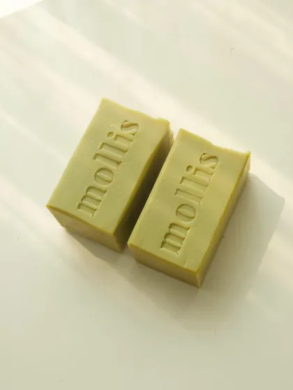 A simple, elegant bar of my green clay soap, perfect for a gentle, purifying cleanse. Part of my Plastic-Free July sale.
