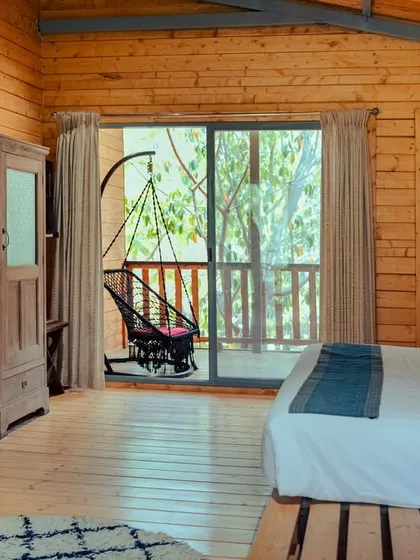 The thoughtful design of our cabins ensures a comfortable and memorable stay, surrounded by the tranquility of nature.