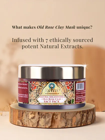 What makes my Old Rose Clay Mask unique? It's infused with 7 ethically sourced, potent natural extracts that work together to detox, soothe, and reveal clearer, glowing skin.