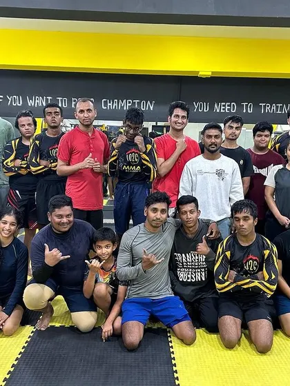 The journey to greatness starts with the team you train with. Posing after a tough session of rolling and sparring.
