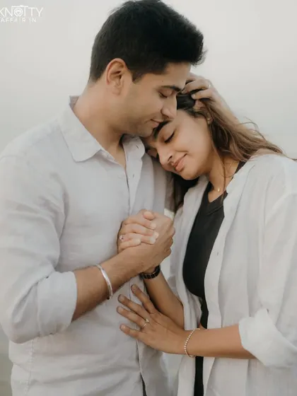 This is what 14 years of love looks like. For me, the most beautiful moments are often the quietest ones. A gentle touch, a shared breath, the feeling of being completely safe in each other's arms on a serene Mumbai beach.
