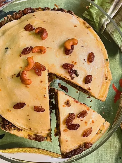 Chatti Pathiri, a Malabar-style layered pie, is a must-have for Iftar. We make both sweet and savory versions of this delectable dish, which is perfect for breaking the fast.