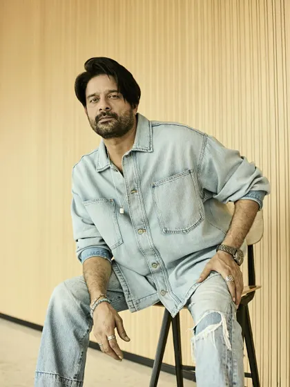 Even a casual look can be sharp. This denim-on-denim outfit for Jaideep is all about relaxed confidence and cool accessories.