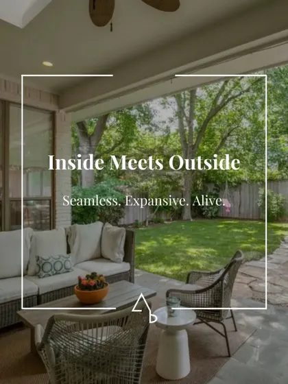 My approach to creating a seamless connection between inside and outside spaces. This expands the perceived size of a room and brings the vitality of nature indoors.
