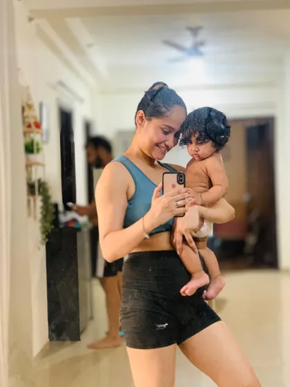 A post-workout selfie with my baby. She's my favorite workout buddy and my biggest motivation.