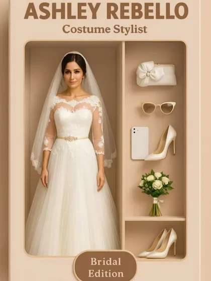 This isn't just a dress, it's a dream come true. I designed this bridal gown to be a complete story, hand-stitching every piece of Portuguese lace and weaving in pearls to create a timeless look for a white wedding.