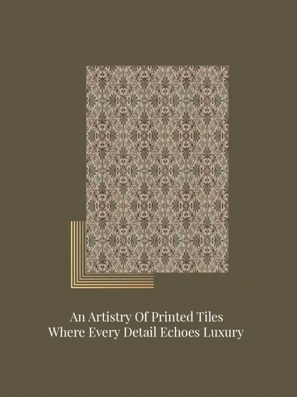 An example of our artistry in printed tiles. This custom pattern brings a fresh, artistic touch to a traditional home, blending contemporary flair with classic elegance.