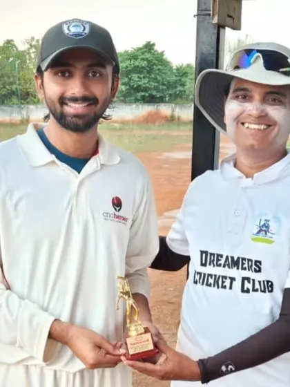 A proud moment for one of our best bowlers, being recognized for his crucial role in securing a tournament win for the team.