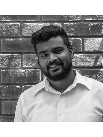 Naresh Venkatesh is our 'Swag Slayer' and a master of physical model making. He has been ensuring our studio runs smoothly for 14 years, and his cheerful call of "Saaaarrrrrr" is an iconic part of our office life.
