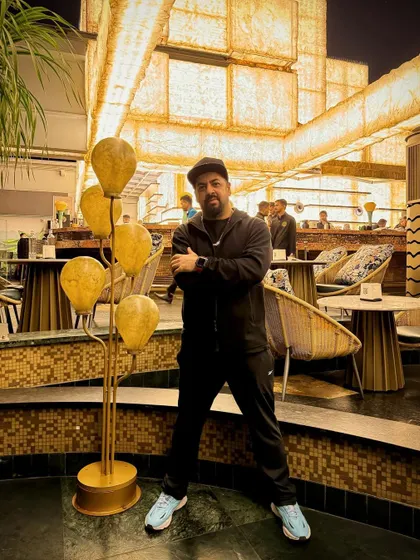 Another pose inside Pangeo, showcasing the beautiful interior design.