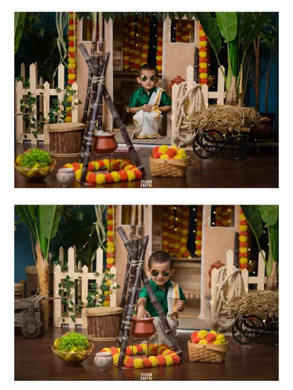 More cool poses with sunglasses from our fun Pongal session.