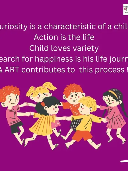 Understanding a child's nature is key to helping them grow. Children are naturally curious and seek happiness, and I believe art is a fundamental process that supports them on this journey of discovery and self-expression.