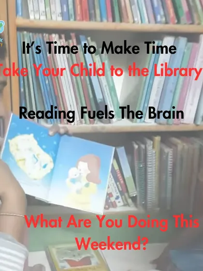 What are you doing this weekend? Make time to visit the library. It’s a simple way to fuel your child's brain, nurture their curiosity, and build precious family memories.