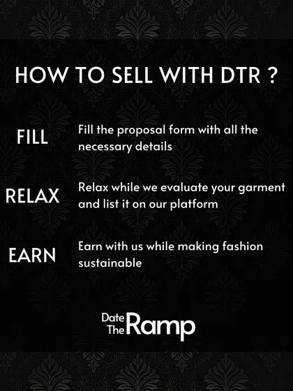 Wondering how to get started? Our process is as simple as Fill, Relax, and Earn. We designed our system to be completely hassle-free for you. We handle the evaluation, quality checks, and listing so you can start earning from your designer wear without any of the hard work.