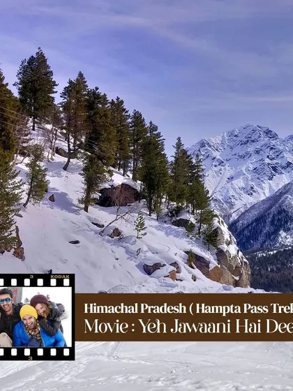 Relive the iconic trekking scenes from 'Yeh Jawaani Hai Deewani' on the Hampta Pass trek. We take you through the same snowy landscapes with your own squad.