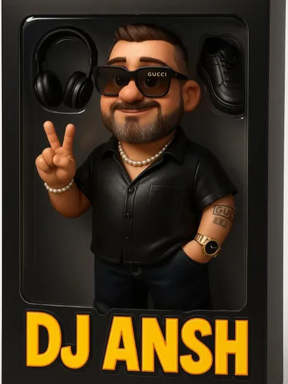 A fun, stylized graphic of me as a collectible action figure. This was used to promote my Bollywood Ladies Night at Drava.