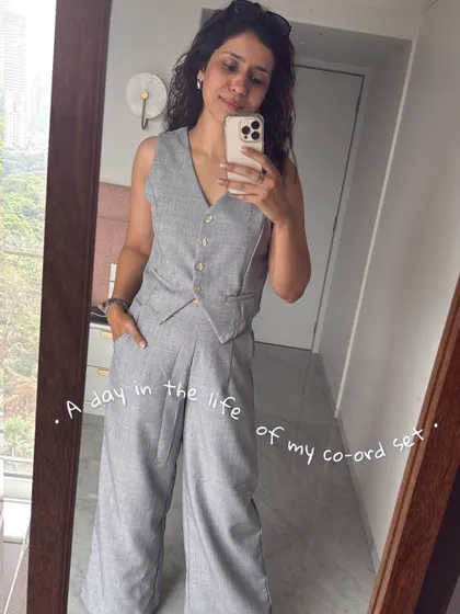 A simple co-ord set that I found on the streets of Phuket for just Rs. 1200. It's one of my most loved outfits, proving that it's not about the price, but how you wear it.