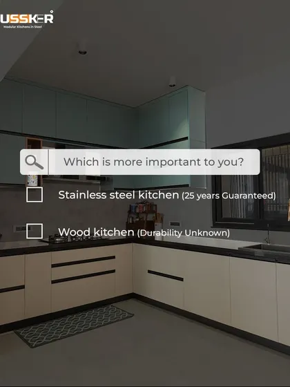 What is more important to you? A kitchen with a 25-year guarantee or one with unknown durability? I build my kitchens with stainless steel because I believe in providing a product whose quality and longevity you can trust.