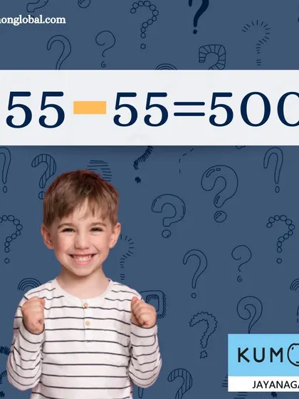 Can you solve this puzzle? Add a symbol to a row of fives to make an equation equaling 500. It's a great exercise in creative problem-solving.