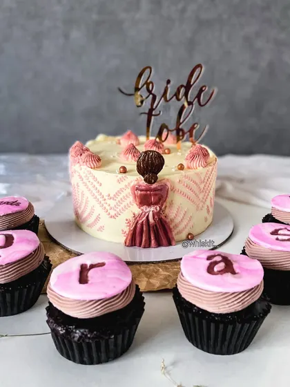 A "Bride to Be" cake from my earlier days, complete with a hand-molded figurine. It's a reminder of how much I've grown as a baker, and I'm proud of every step of the journey.