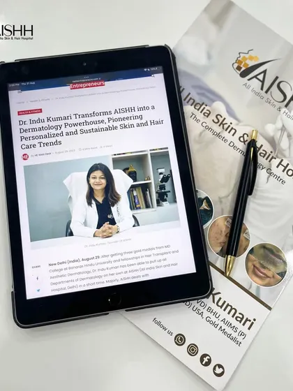 This feature highlights my journey and the mission of AISHH clinic. My dream has always been to help people love their skin and feel confident, and it is wonderful to see that vision acknowledged.