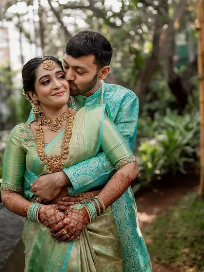 A candid embrace filled with laughter and fun. We aim to capture the genuine, playful dynamic between our couples, making their wedding photography feel as real as their love story.