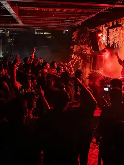 The entire club was on fire during the third edition of Masala House at Biergarten. What a night.