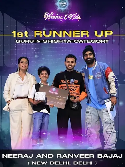 A proud moment for our academy. Our shuffle instructor and his student winning the 1st Runner Up title at a national level dance competition.