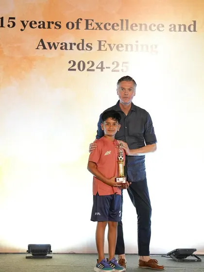 The Best Player awards, as voted by teammates, are special. Congratulations to Atharva from our U9 team for earning the respect of his peers.