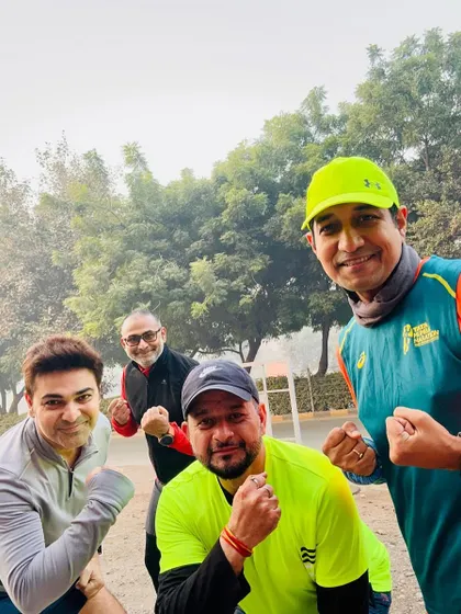 Another group selfie, capturing the fun and energy of our training sessions.