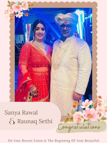 We congratulate Sanya and Raunaq on their recent union. It is a joy to witness the beginning of a new chapter, and we wish them a lifetime of happiness together.