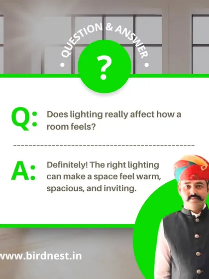 Q&A: Does lighting really affect how a room feels? Definitely. The right lighting can make a space feel warm, spacious, and inviting. We are experts in lighting design.