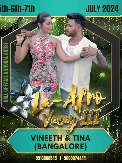 Our artist feature for La Afro Vacay III. These festival invitations are a testament to our dedication to building the Afro-Latin dance community.