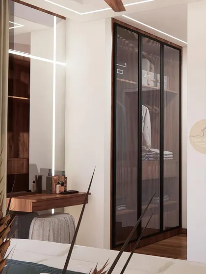A collection of our bedroom designs, showcasing various styles from modern minimal to ethnic traditional. Each space is crafted to be a unique sanctuary, featuring custom furniture, layered lighting, and thoughtful details.