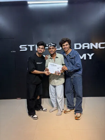 Presenting a certificate of completion for our intensive TV reality show training. This student is now equipped with skills for upcoming auditions.