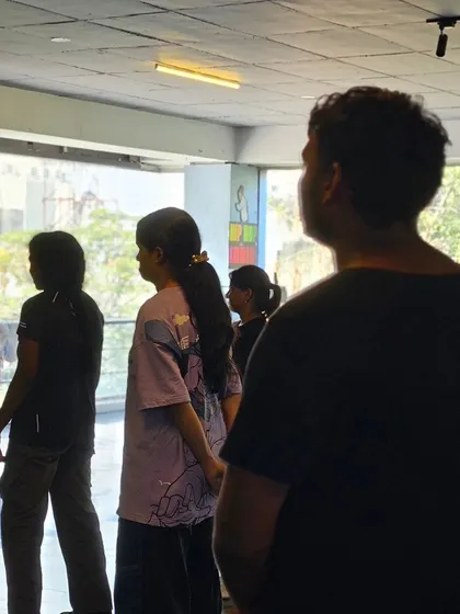 A student observes an instructor during an SDDP class. Learning is about watching, listening, and then doing.