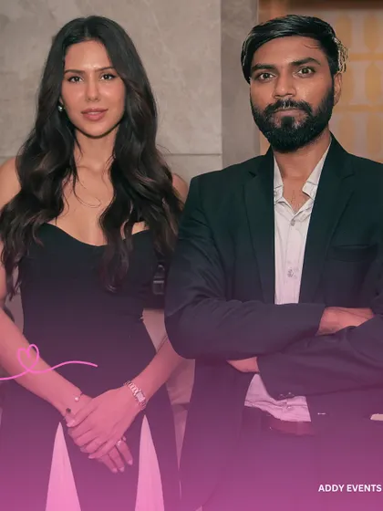 Actress Sonam Bajwa posing with our event head, showcasing the close collaboration we maintain during high-profile events. We pride ourselves on building strong relationships to ensure a smooth and successful celebrity engagement.