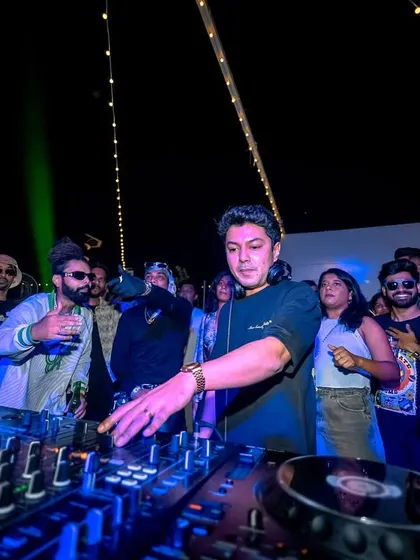 Another talented DJ from our Block Party lineup, keeping the vibe going.