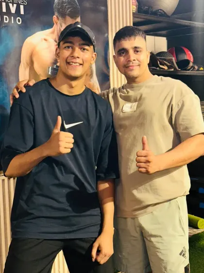 Thumbs up for a great workout.