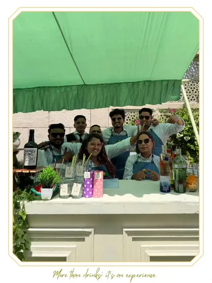 The team behind our sunny Udaipur brunch bar, all smiles and ready to shake things up.
