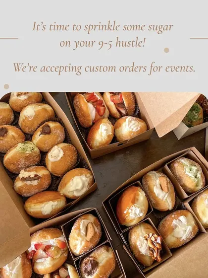 Let me sprinkle some sugar on your 9-to-5 hustle with custom dessert boxes for your team.