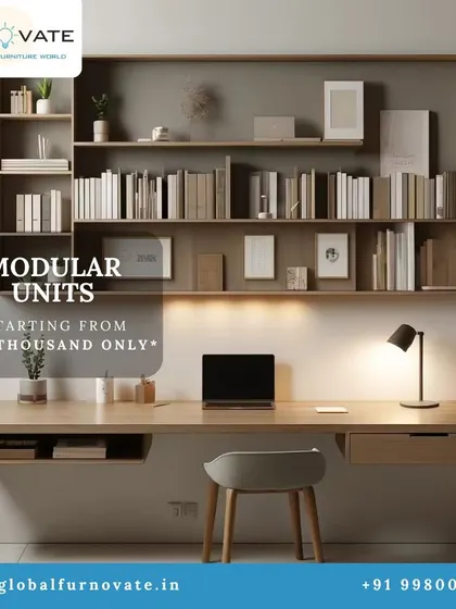 Our modular study units are available starting from an affordable price point, offering a stylish and functional workspace.