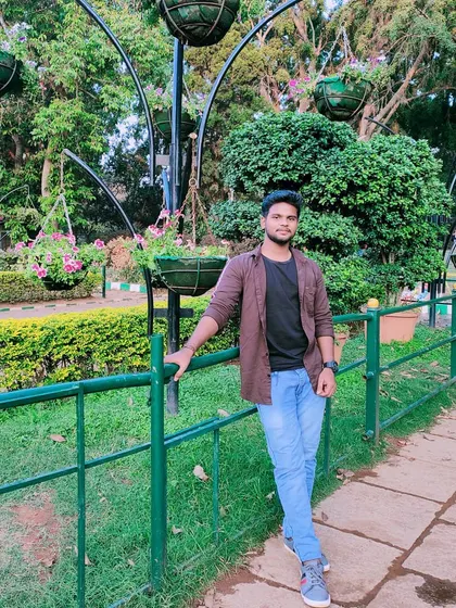 Enjoying the lush greenery of one of Bengaluru's famous gardens.