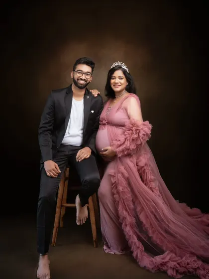 A whole new chapter waiting to begin. This elegant portrait captures the couple's story in a way that is both felt and seen, full of grace and anticipation.