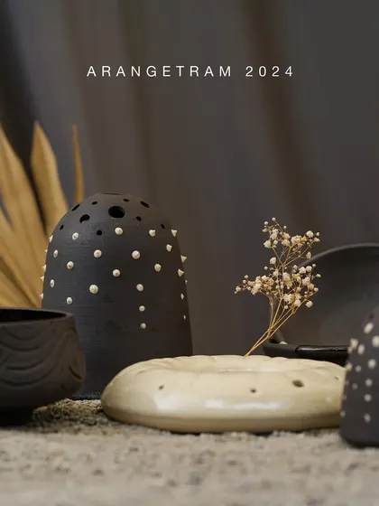 Apurva, a former UX designer, infuses her design experience into her "Yin to my Yang" collection for Arangetram. The interplay between pieces embraces the timeless principle of beauty and balance, inviting you to discover the inherent harmony in ceramics.